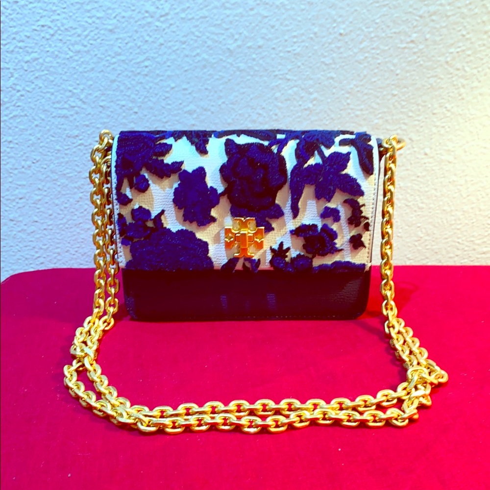 Tory Burch mini Kira Leather & Fil Coupa bag. - Picture 1 of 12